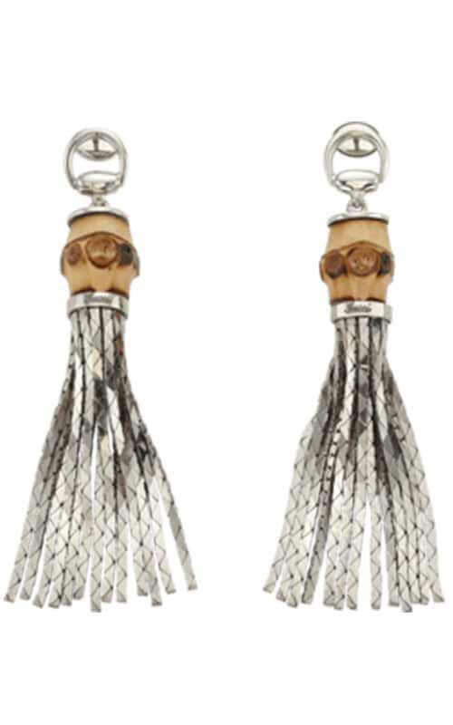 gucci bamboo earrings silver