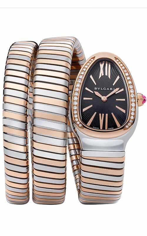 Bulgari Serpenti Double-Twirl Steel and Gold, Watch (102099)