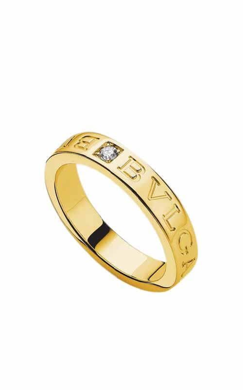 bulgari gold ring with diamonds