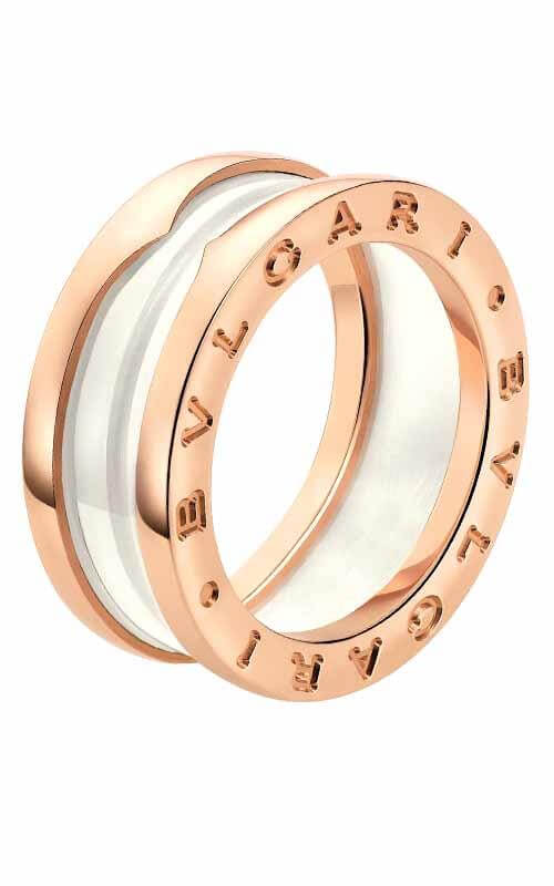 bulgari b zero1 keramik rose gold ring