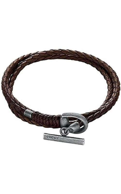 gucci leather bracelet mens