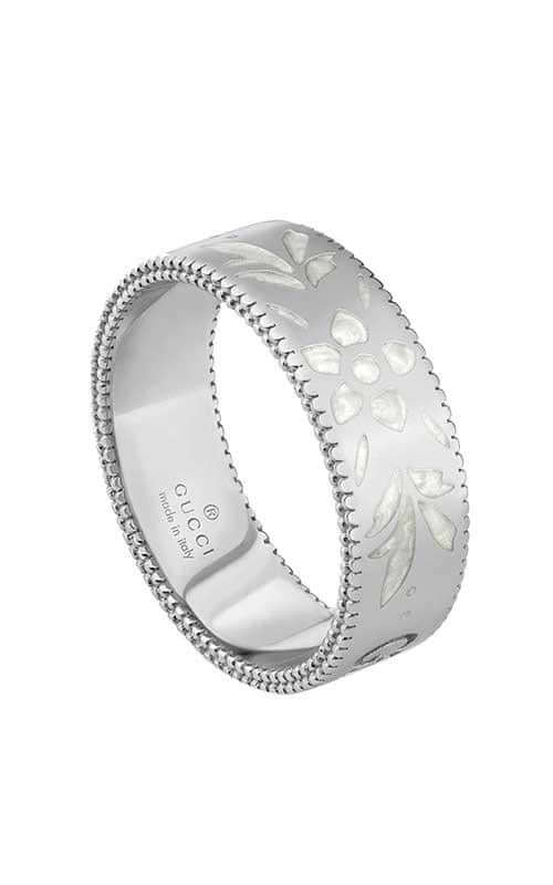 GUCCI Icon Blooms Ring in White Gold 