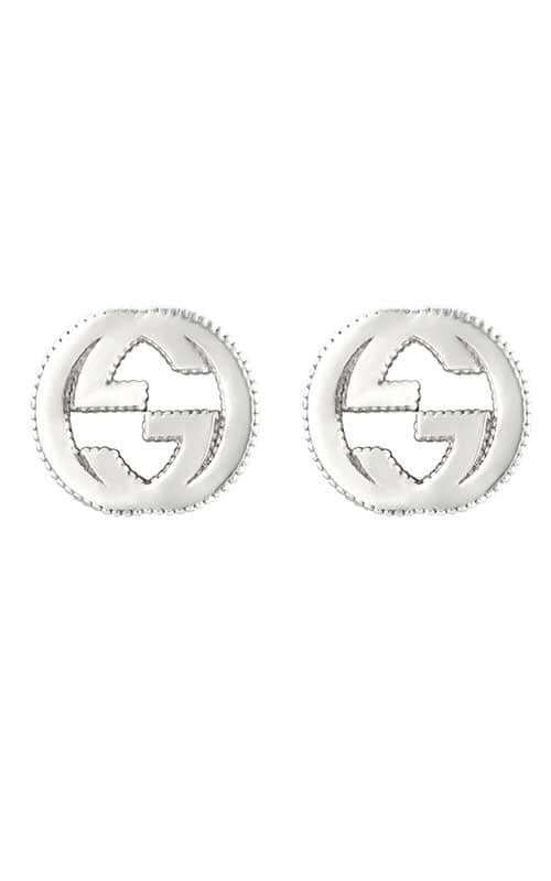gucci silver interlocking earrings