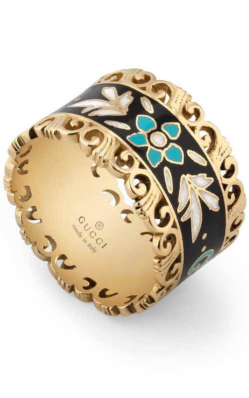 gucci enamel ring