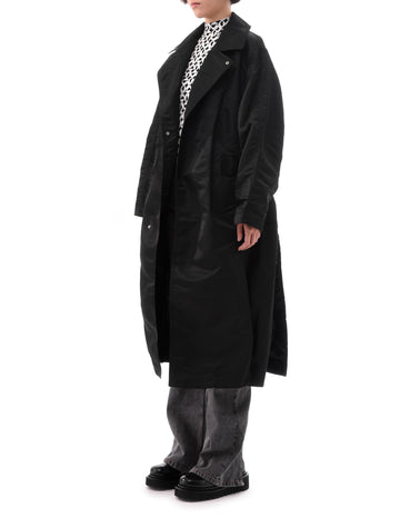 新品未使用 TOGA PULLA Nylon ox long coat ブラック-