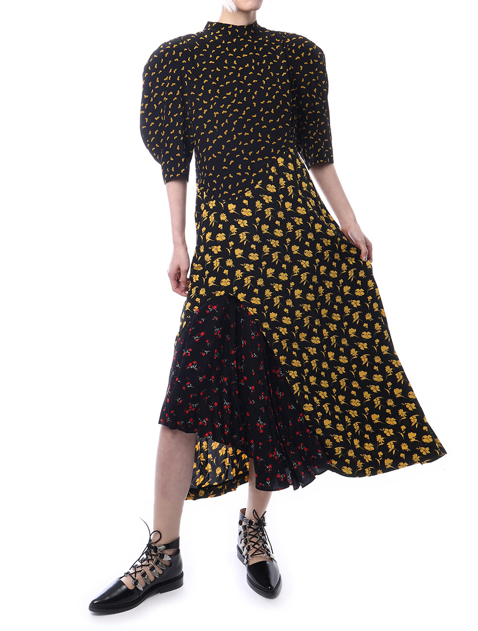 TOGA2023SS#Rayon Print Dress-