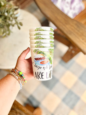 Lake Life Reusable Party Cups - Happy By Rachel  - Reusable Coffe Cup