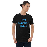 Gildan Black The Supreme Being Unisex Short-Sleeve T-Shirt (L-Blue)
