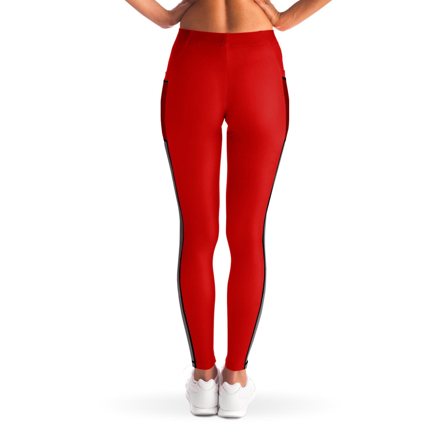 red workout pants