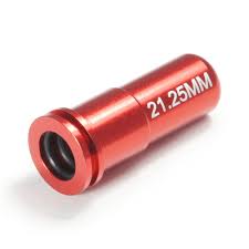 Maxx Model CNC Aluminum Double O-Ring Air Seal Nozzle for Airsoft AEG Series (Length: 21.25mm)