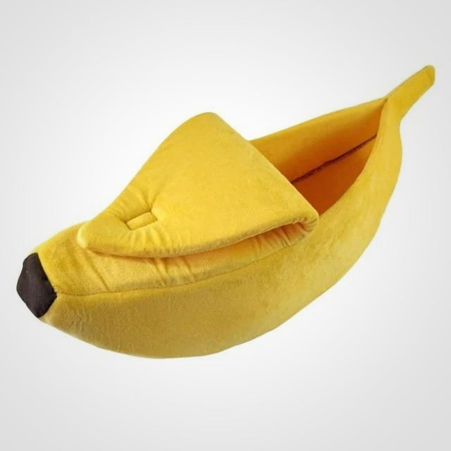 Paniers Pour Animaux De Compagnie En Forme De Banane Chien Verrouillable Lit De Chat