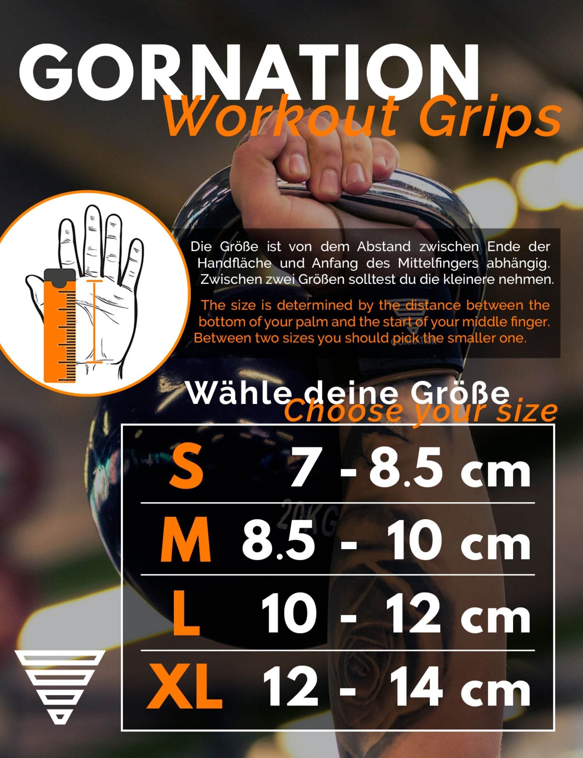 workout pull up grips sizing chart