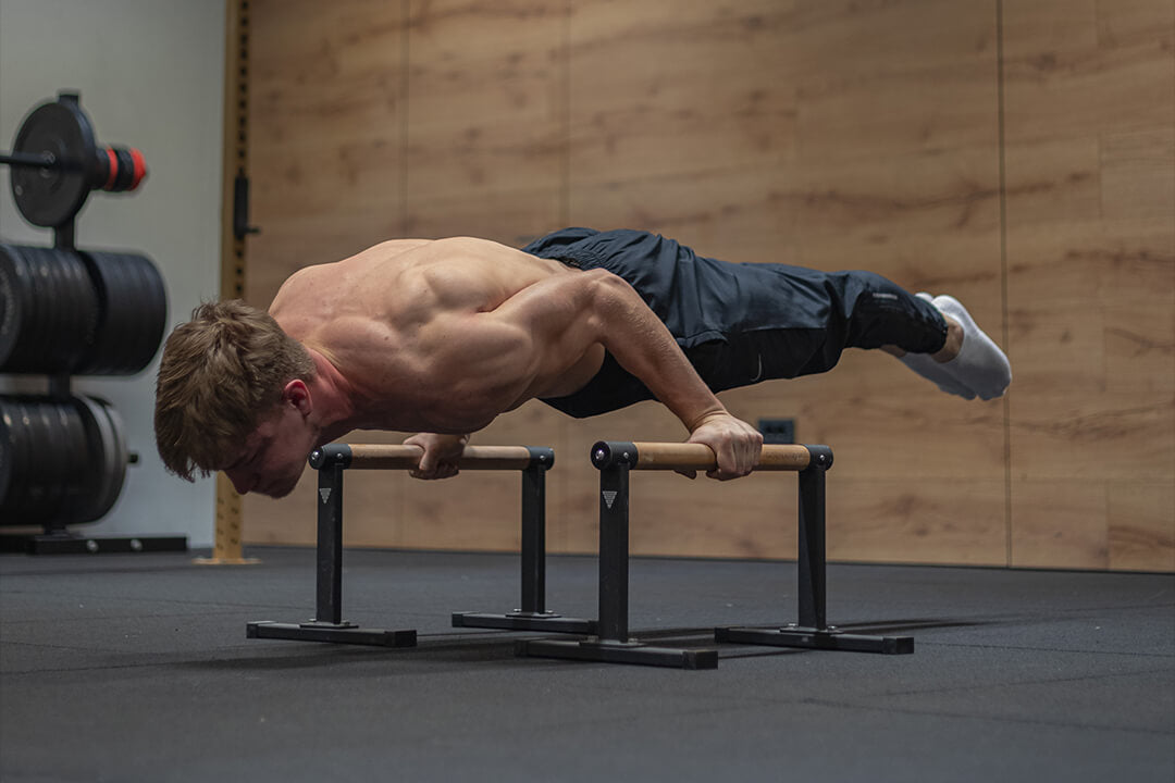 elbow lever on parallettes max