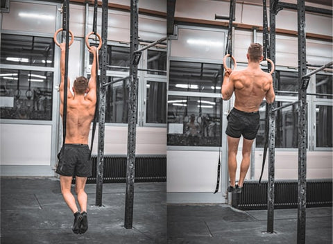 Pullup & Dip - Ring pull-ups for a strong back! Are you travelling a lot  and can't carry a lot of weight with you but still wanna work out anywhere?  Then check