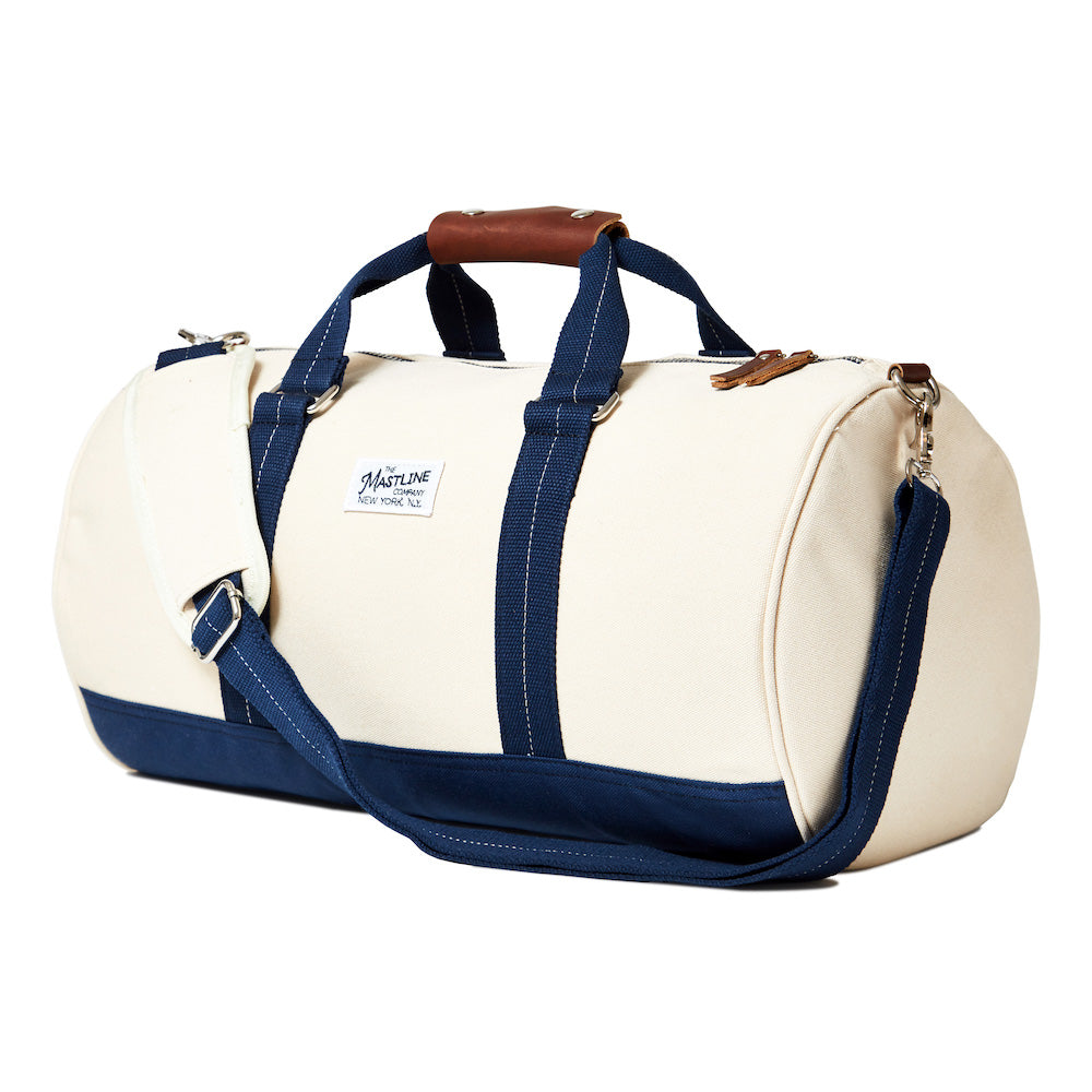 structured duffle bag