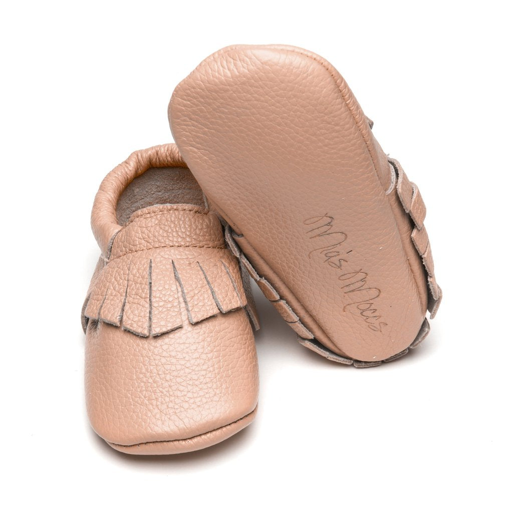 light pink moccasins