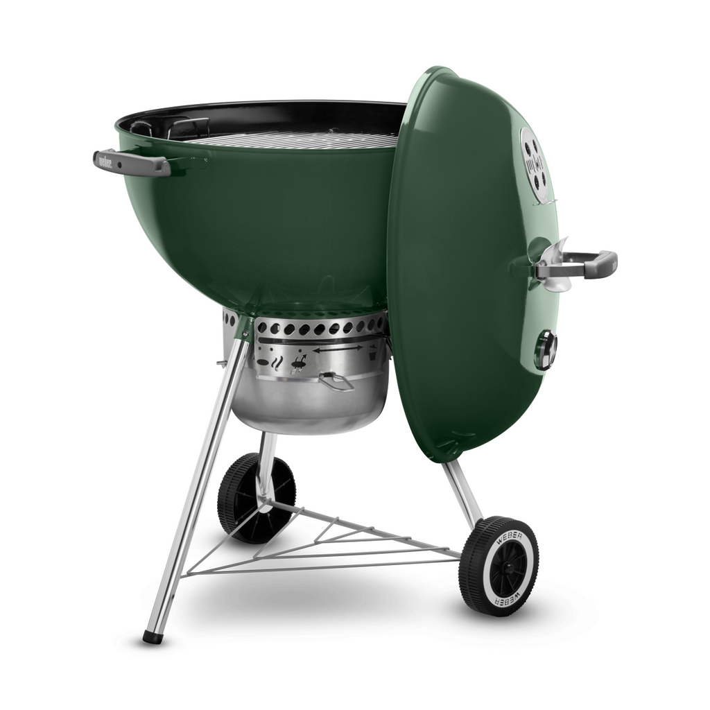 Weber Original 22" Kettle Premium Charcoal Grill Green Luxe