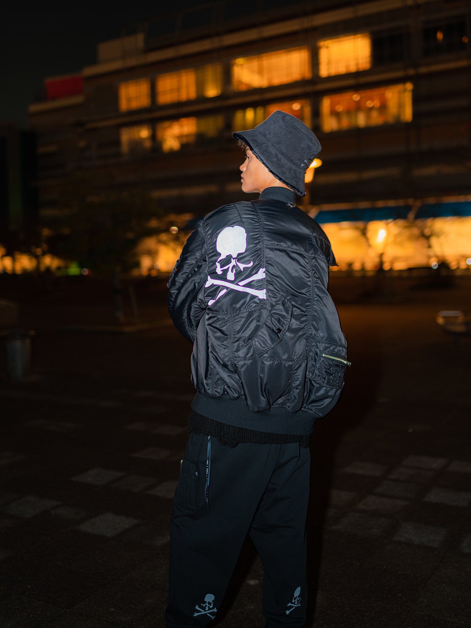 MASTERMIND x ALPHA PATCHWORK MA-1 BOMBER JACKET