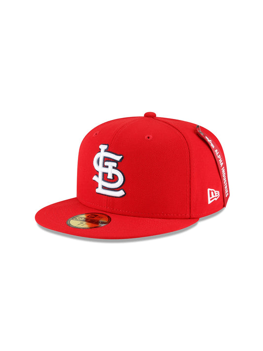 알파 인더스트리 X MLB X New Era 볼캡 St. Louis Cardinals 59Fifty Fitted Hat , MLB© x Alpha x New Era , 알파 인더스트리 Alpha Industries,RED