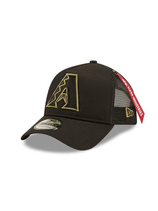 알파 인더스트리 X MLB X New Era 볼캡 Arizona Diamondbacks 940 Hat , MLB© x Alpha x New Era , 알파 인더스트리 Alpha Industries,BLACK