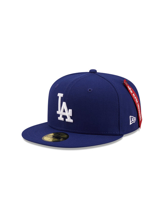 알파 인더스트리 X MLB X New Era 볼캡 Los Angeles Angels 59Fifty Fitted Hat , MLB© x Alpha x New Era , 알파 인더스트리 Alpha Industries,BLUE