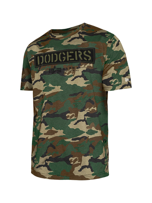 알파 인더스트리 X MLB X New Era 반팔티 Los Angeles Dodgers T-Shirt , MLB© x Alpha x New Era , 알파 인더스트리 Alpha Industries,CAMO