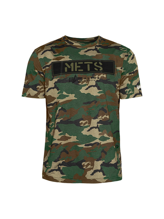 알파 인더스트리 X MLB X New Era 반팔티 New York Mets T-Shirt , MLB© x Alpha x New Era , 알파 인더스트리 Alpha Industries,CAMO