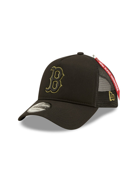 알파 인더스트리 X MLB X New Era 볼캡 Boston Red Sox 940 Hat , MLB© x Alpha x New Era , 알파 인더스트리 Alpha Industries,BLACK