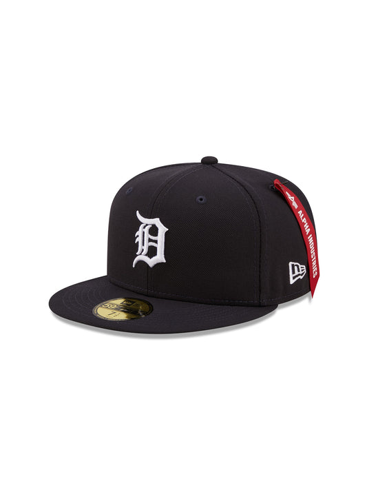 알파 인더스트리 X MLB X New Era 볼캡 Detroit Tigers 59Fifty Fitted Hat , MLB© x Alpha x New Era , 알파 인더스트리 Alpha Industries,NAVY
