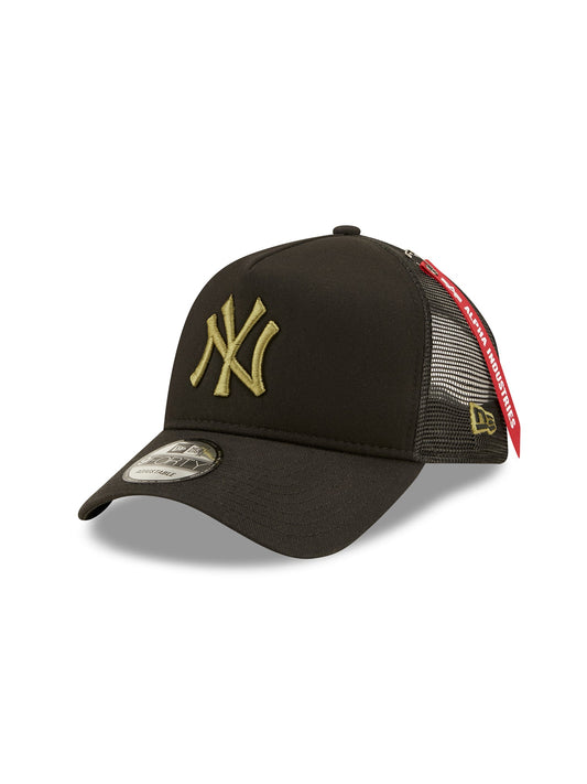 알파 인더스트리 X MLB X New Era 볼캡 ALPHA INDUSTRIES NEW YORK YANKEES X ALPHA X NEW ERA 940 CAP,BLACK