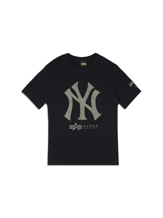 알파 인더스트리 X MLB X New Era 반팔티 New York Yankees T-Shirt , MLB© x Alpha x New Era , 알파 인더스트리 Alpha Industries,BLACK