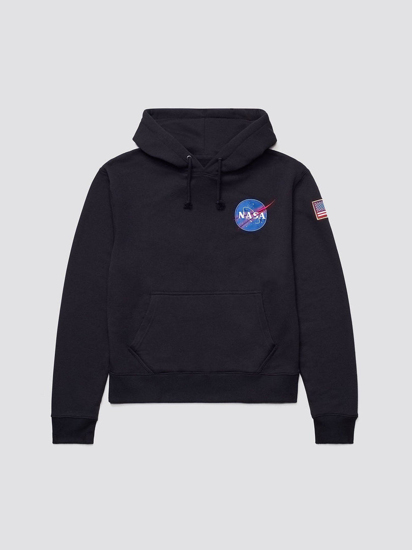 alpha industries space shuttle hoodie black