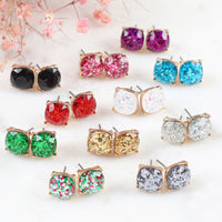 Thumbnail for Ae0336 - Glitter Epoxy Stud Earrings