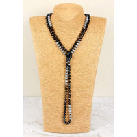 Thumbnail for Hdn2496 - Multi Tone Glass Beads Necklace