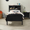 Durham Feature Bed Frame - King Single / Black