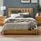 Evita Bed Frame with Gas Lift Base - King / Wheat