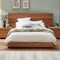 Signature Extended Headboard with Gas Lift Base - Double / Natural