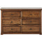 Ashleigh Dresser 6 Drawer - Walnut