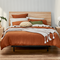 By Design Curved Headboard & Platform Base - Queen / Natural