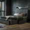 Windsor Bed Frame - Double / Light Grey