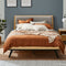 Eriksen Bed Frame with Upholstered Headboard - King / Dove Grey