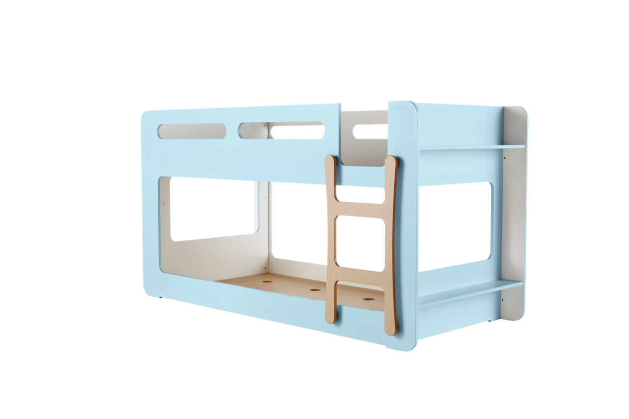white small bunk beds