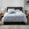 Memphis Bolster Bed Frame - Queen / Slate