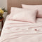 Snooze Cotton Percale 375TC Sheet Set - Single / Pink