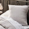 Snooze Linen Pinstripe European Pillowcase - European / Pinstripe Grey