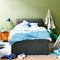 Paddington Bed Frame with Trundle - King Single / Slate