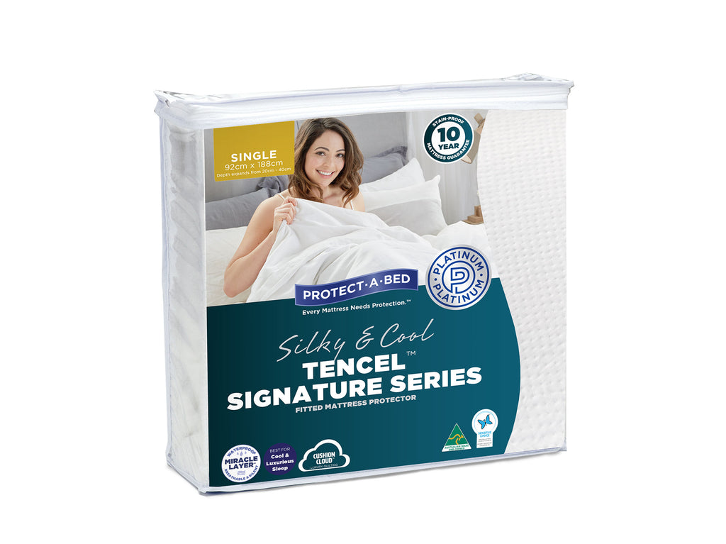 protect-a-bed elite tencel queen mattress protector