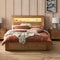 Clovelly Feature Bed Frame - Queen / Light Oak