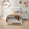 Durham Open Post Bed Frame - Single / White