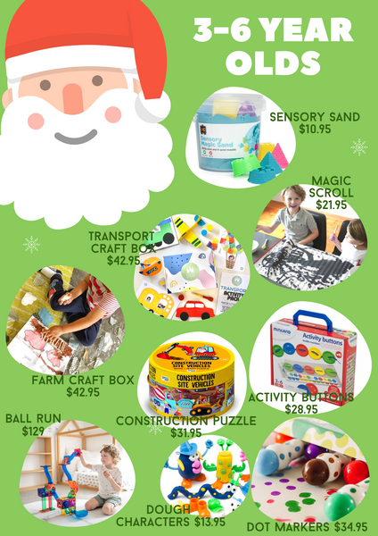 present ideas for kids aged 3-6 years old